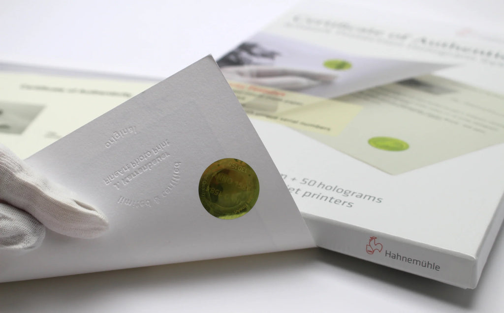 Сертификат  Hahnemühle