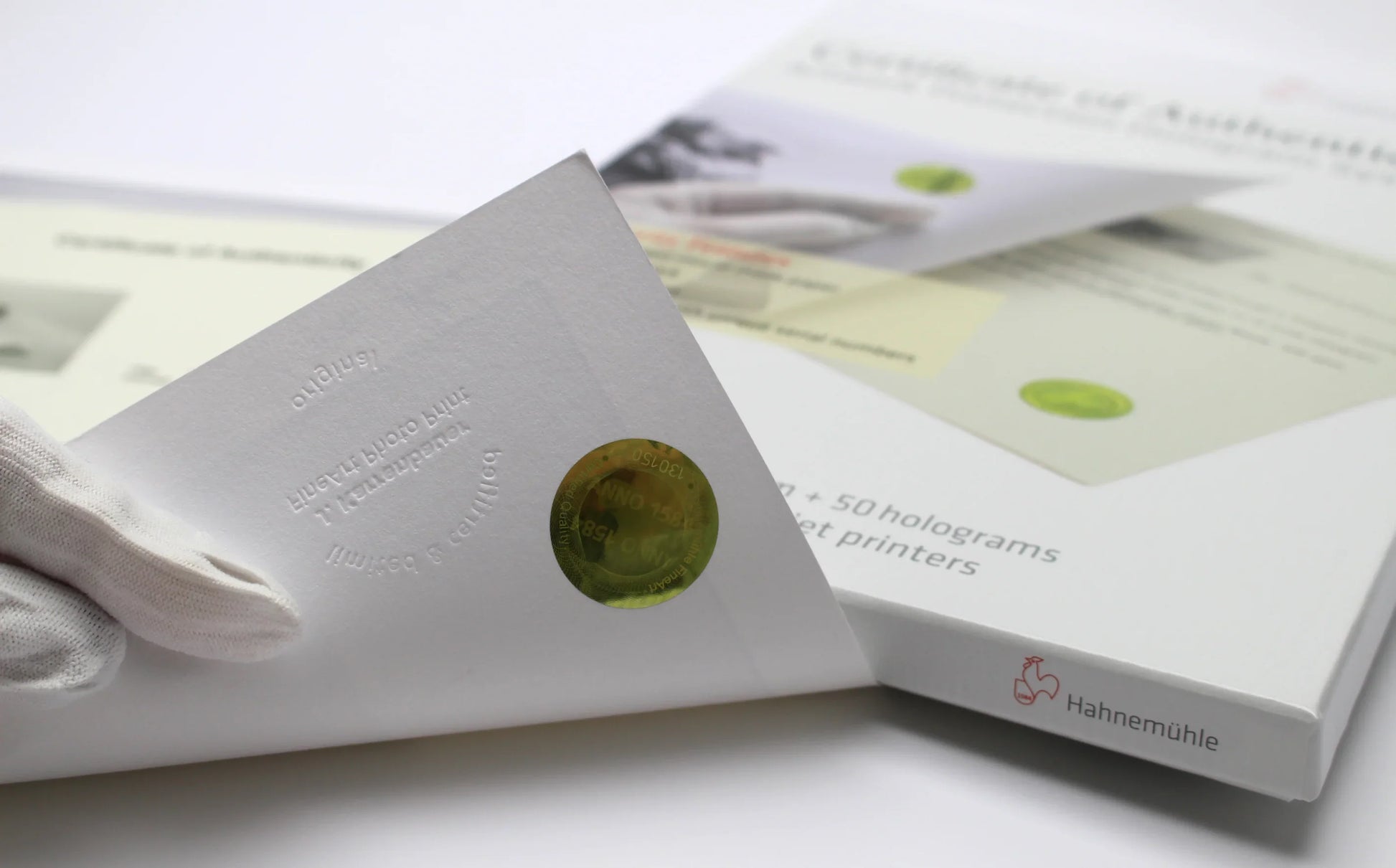 Сертификат  Hahnemühle