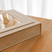 Велурена кутия за фотокнига