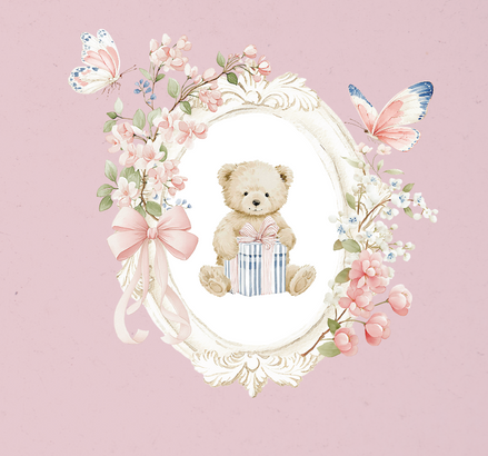 Розово мече - бебешки фотодневник